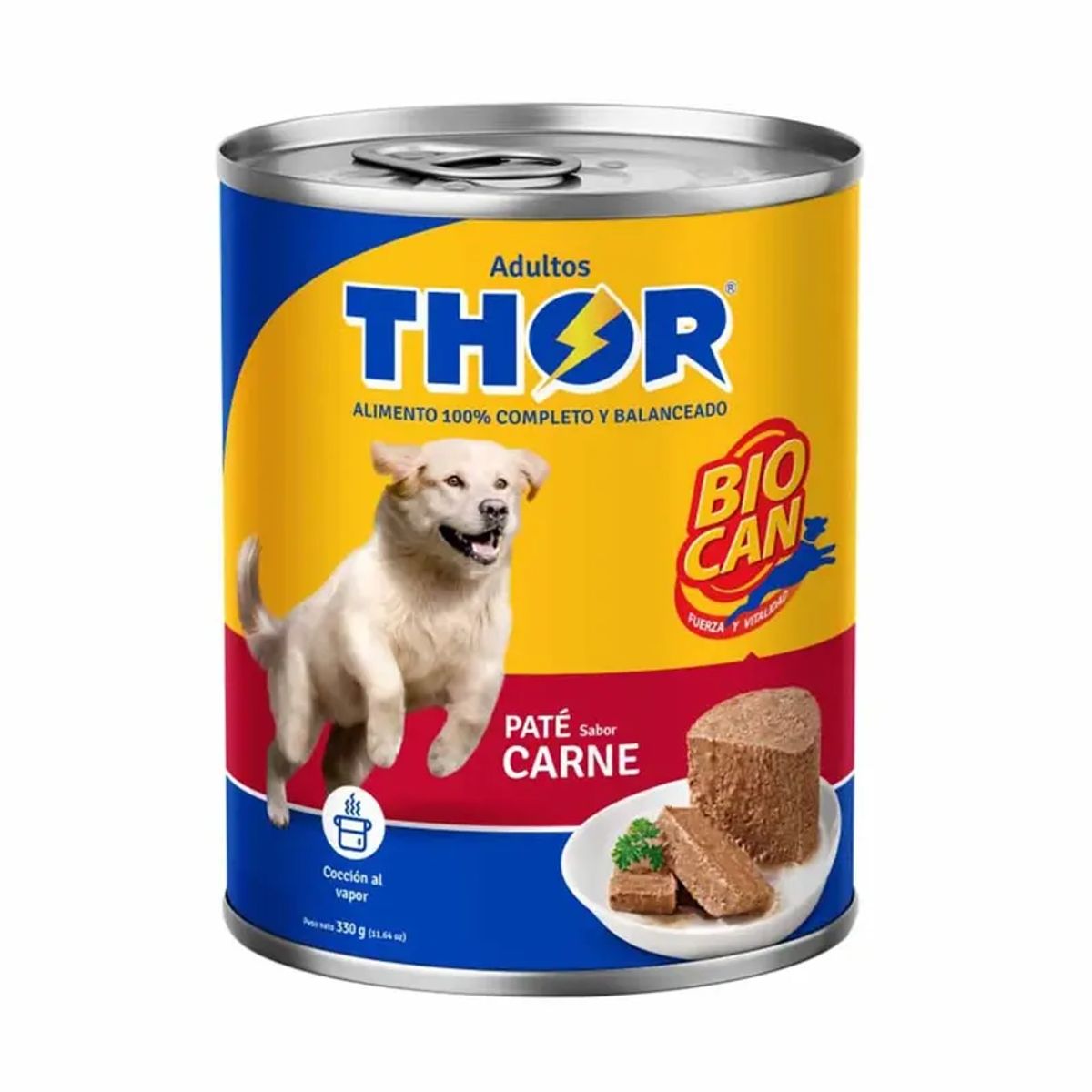 Thor Pate Sabor Carne Adultos Lata 330gr, marca THOR - Foto Principal