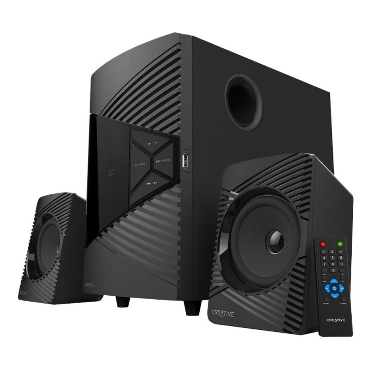Parlante Creative SBS E2500 2.1 60W USB, 3.5 mm Black, marca CREATIVE - Foto Principal