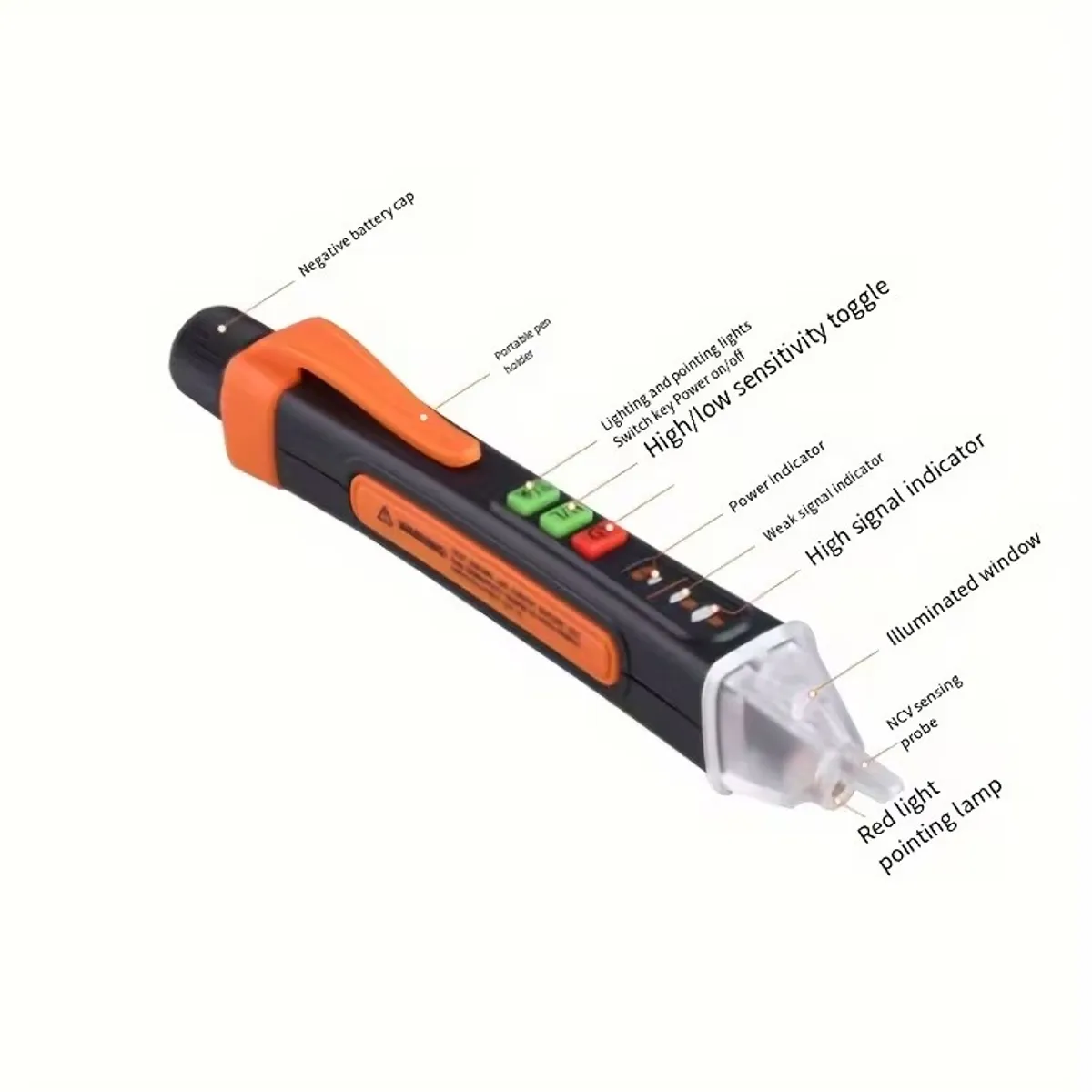 Detector De Voltaje Eléctrico Tipo Lápiz Portátil A Pilas, marca GENERAL - Foto Principal