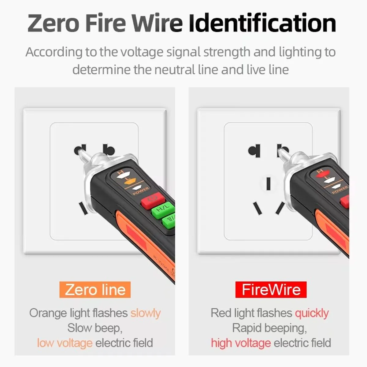 Detector De Voltaje Eléctrico Tipo Lápiz Portátil A Pilas, marca GENERAL - Foto 2