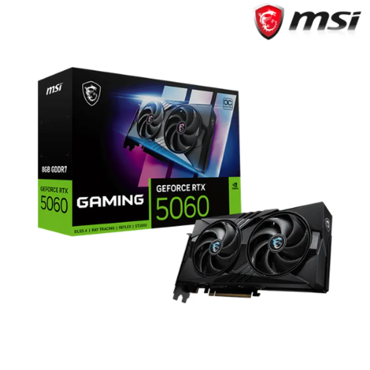 Msi - Tarjeta de video MSI GeForce RTX 5060 8G GAMING OC 8 GB GDDR7, PCIe 5.0