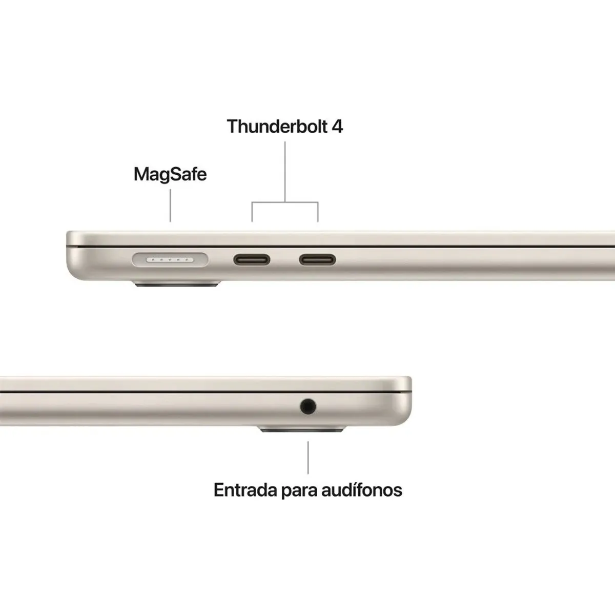 APPLE - MACBOOK AIR 13 CHIP M5 16GB RAM 1TB SSD TECLADO INGLES - STARLIGHT