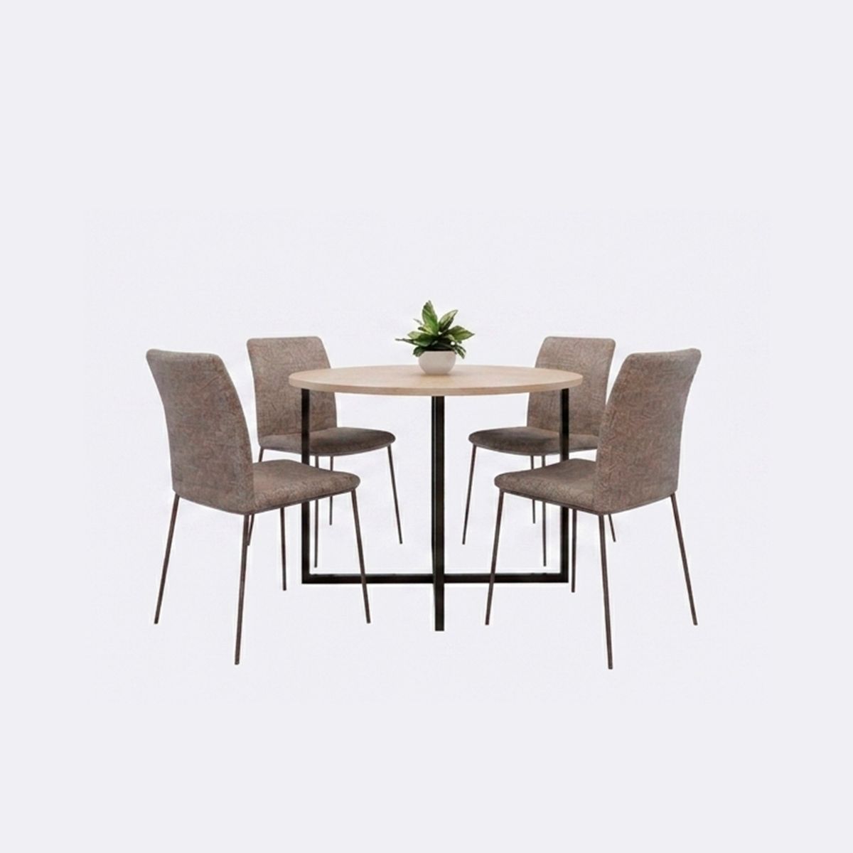 MUEBLES MACRUMO - Juego de Comedor Bianca 4 sillas