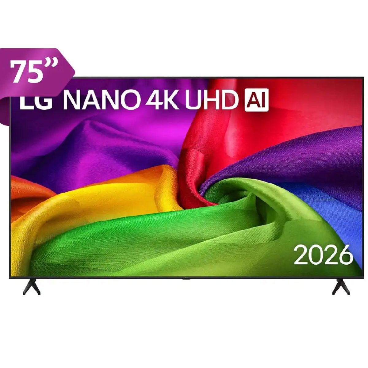 LG - Televisor LG 75 Pulgadas NANOCELL UHD 4K WebOS 75NU800BPSB + Control Magic + 2 años de Garantía 2026