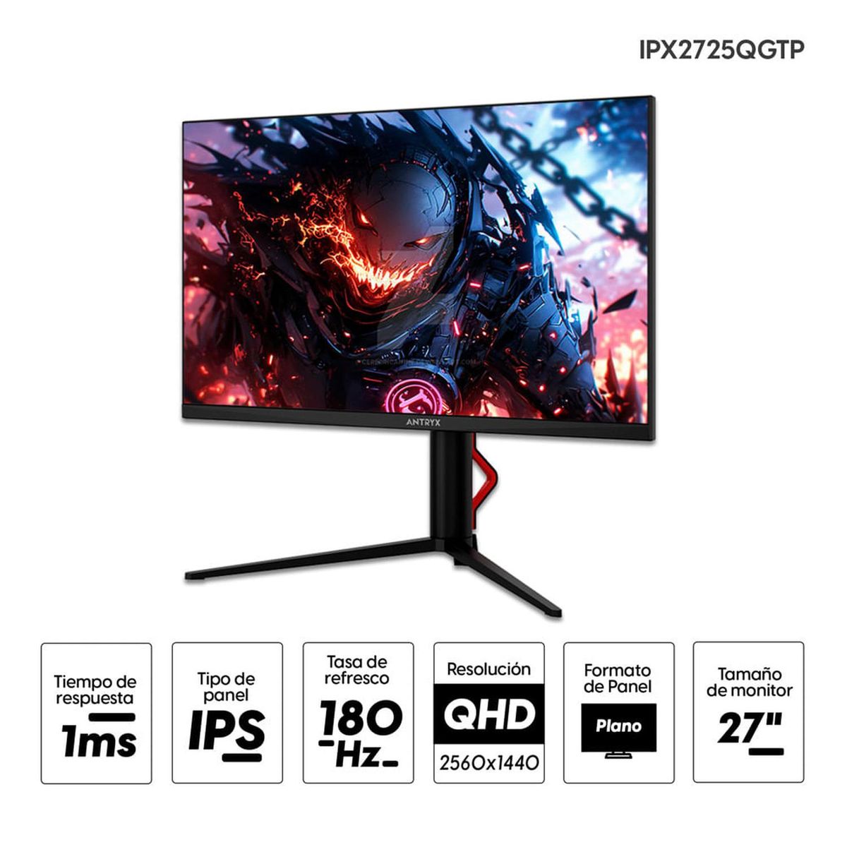 ANTRYX - Monitor Gamer Antryx IPX2725QGTP 27'' IPS QHD 180Hz 1ms