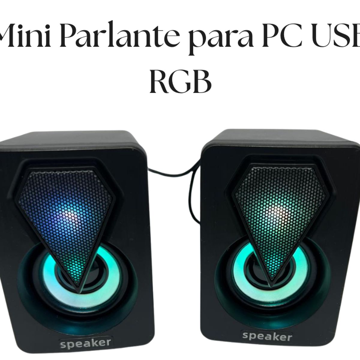 Parlante para PC con Luz RGB E 1046, marca GENERICO - Foto Principal