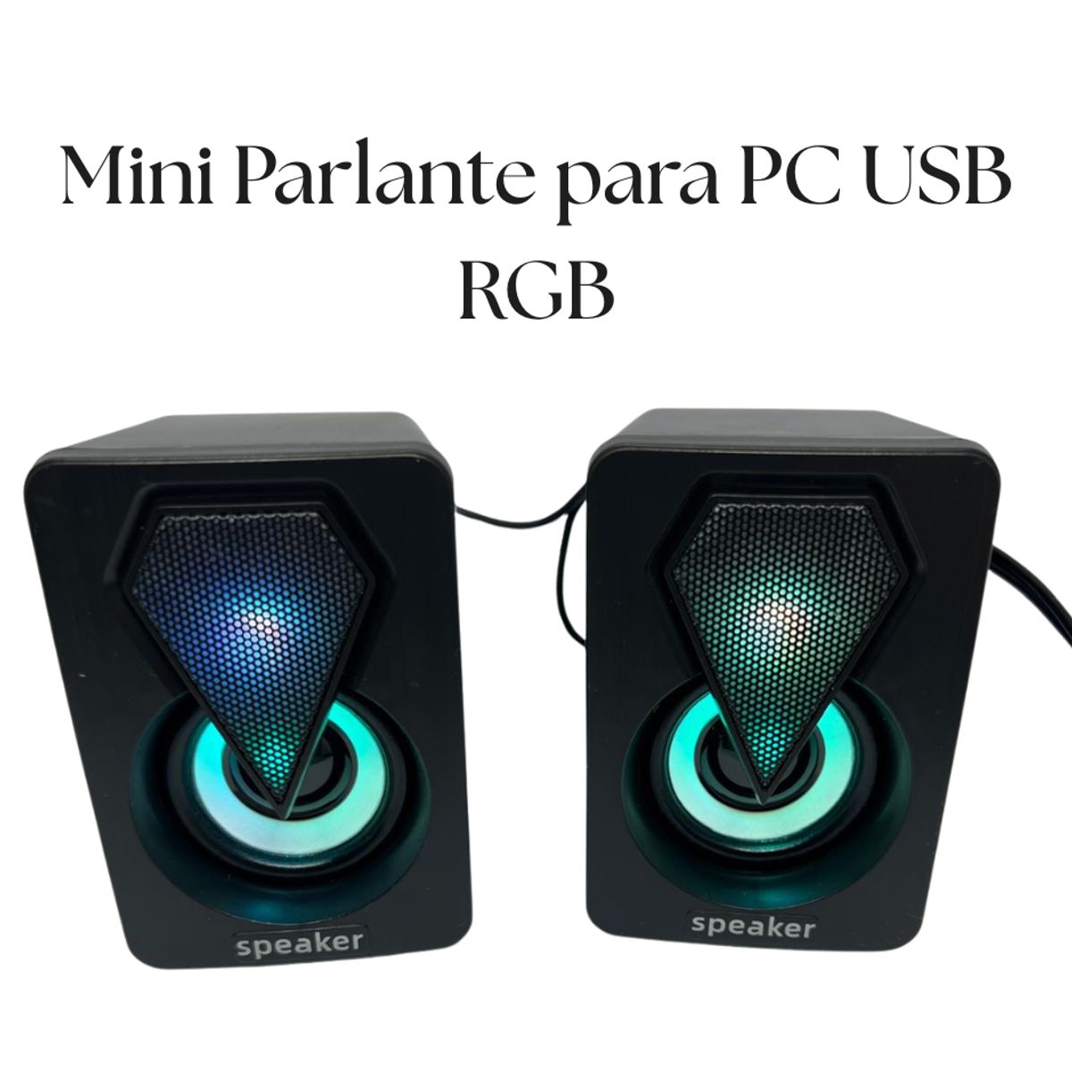 Parlante para PC con Luz RGB E 1046, marca GENERICO - Foto Principal