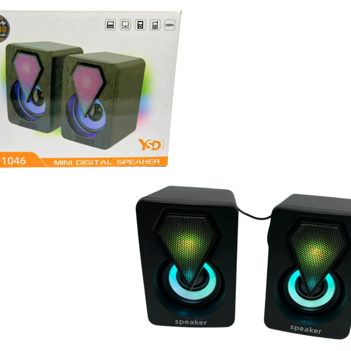 Parlante para PC con Luz RGB E 1046, marca GENERICO - Foto Principal