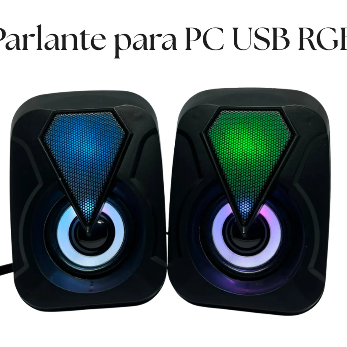 Parlante para PC con Luz RGB E 1053, marca GENERICO - Foto Principal