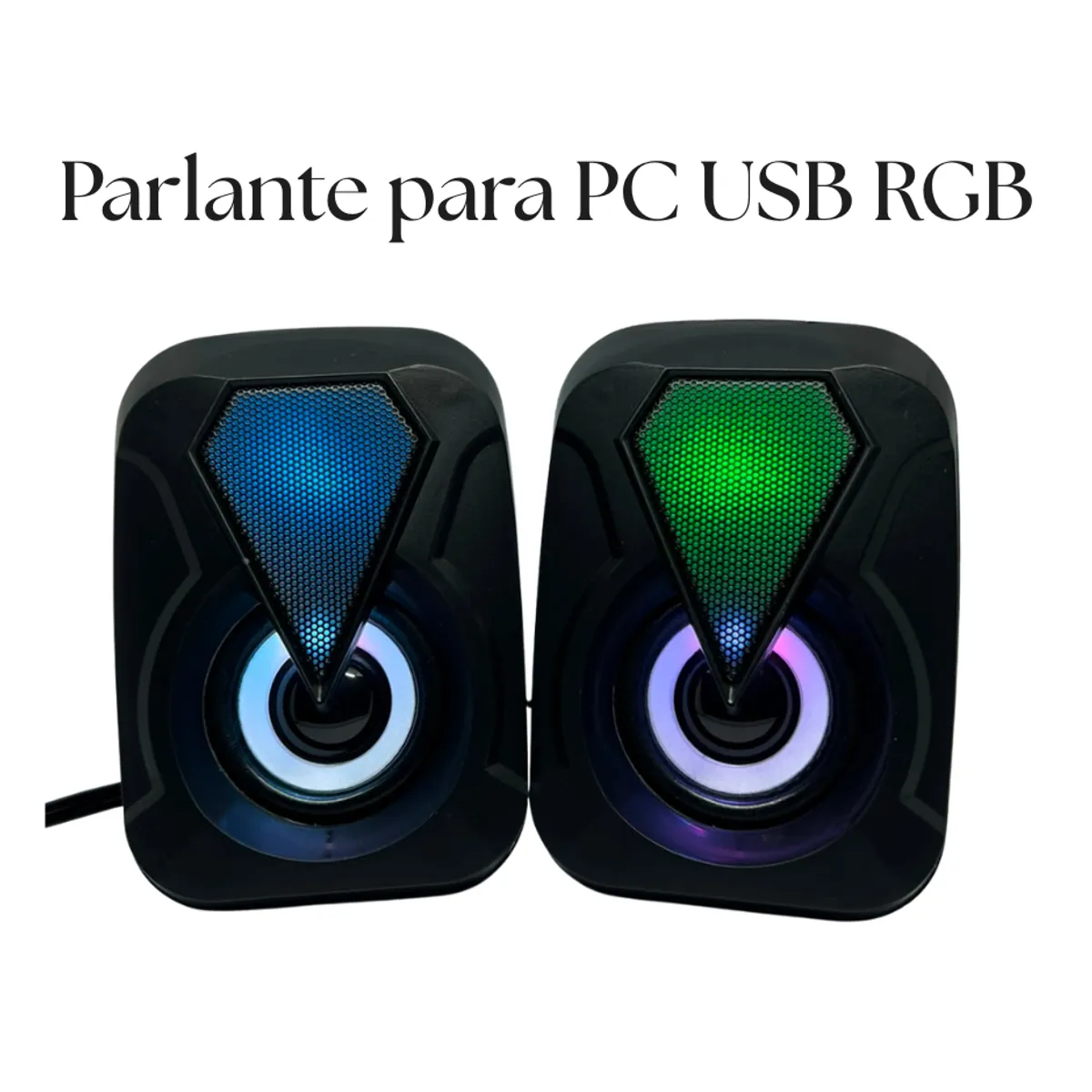 Parlante para PC con Luz RGB E 1053, marca GENERICO - Foto Principal