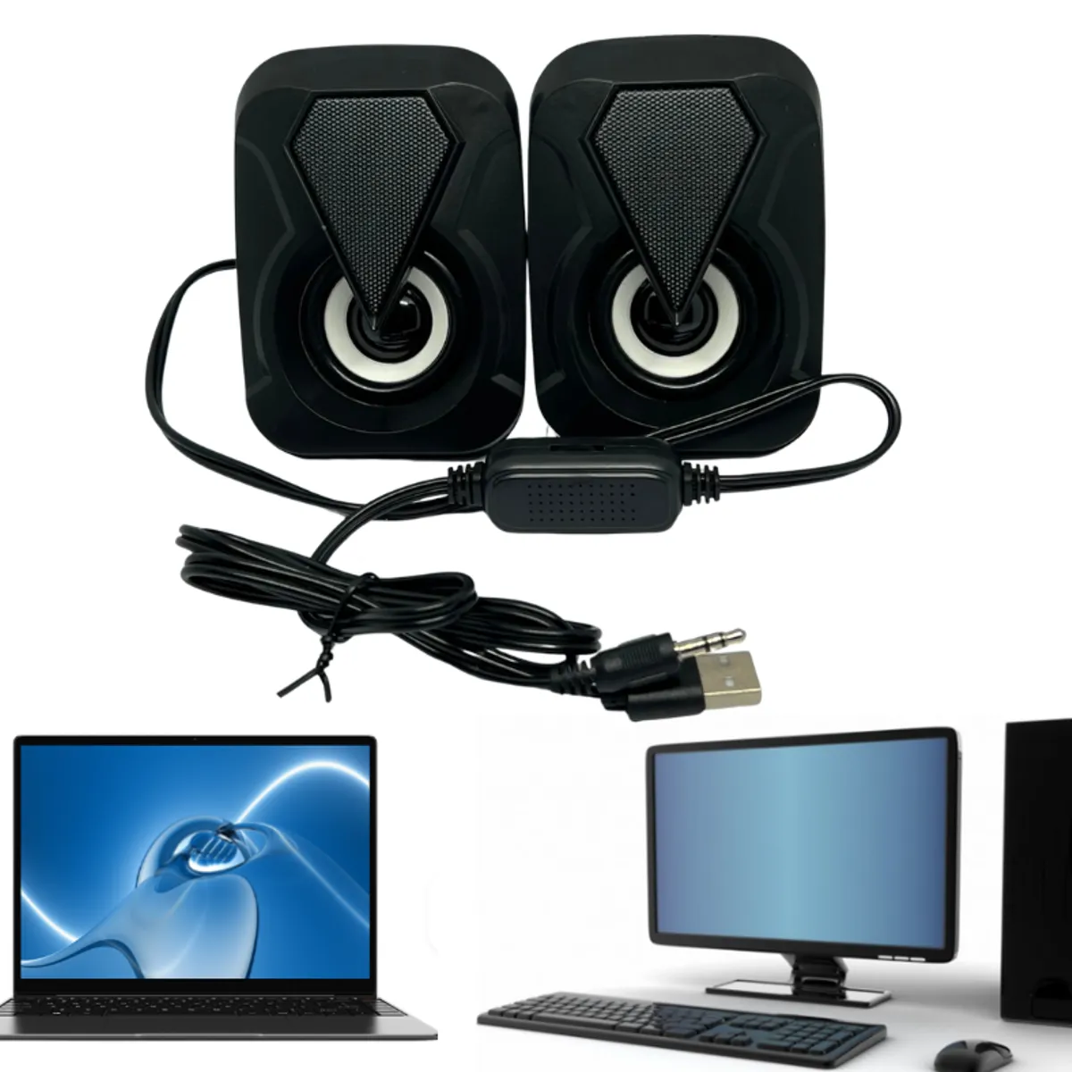 Parlante para PC con Luz RGB E 1053, marca GENERICO - Foto Principal