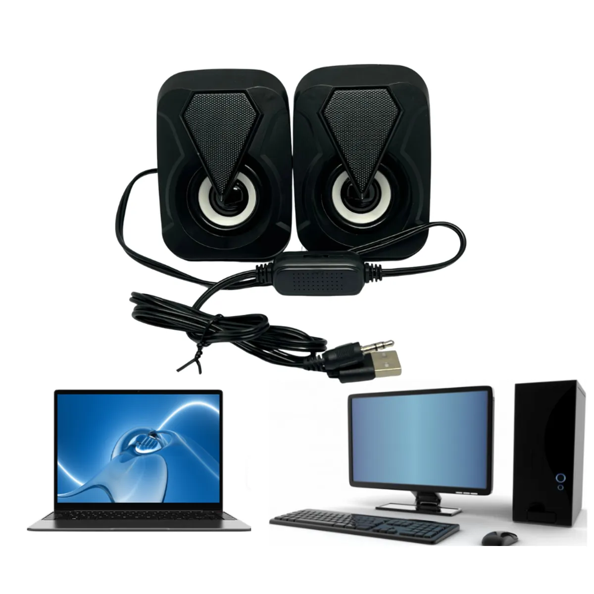 Parlante para PC con Luz RGB E 1053, marca GENERICO - Foto Principal