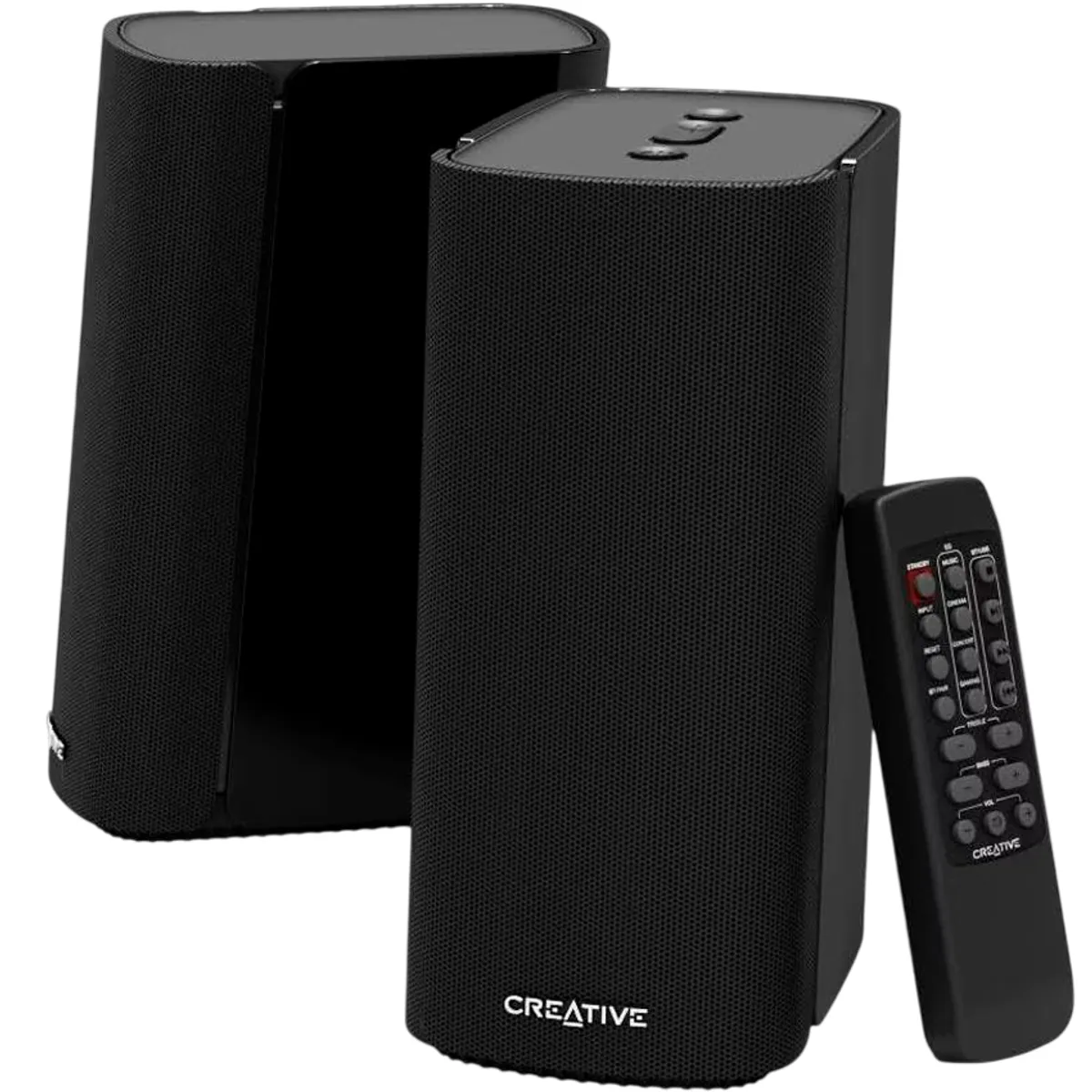Parlante Creative T100 Premium Hi-Fi 2.0 Escritorio 40W RMS Bluetooth 5.0 Óptico USB FLAC BasXPort, marca CREATIVE - Foto 2