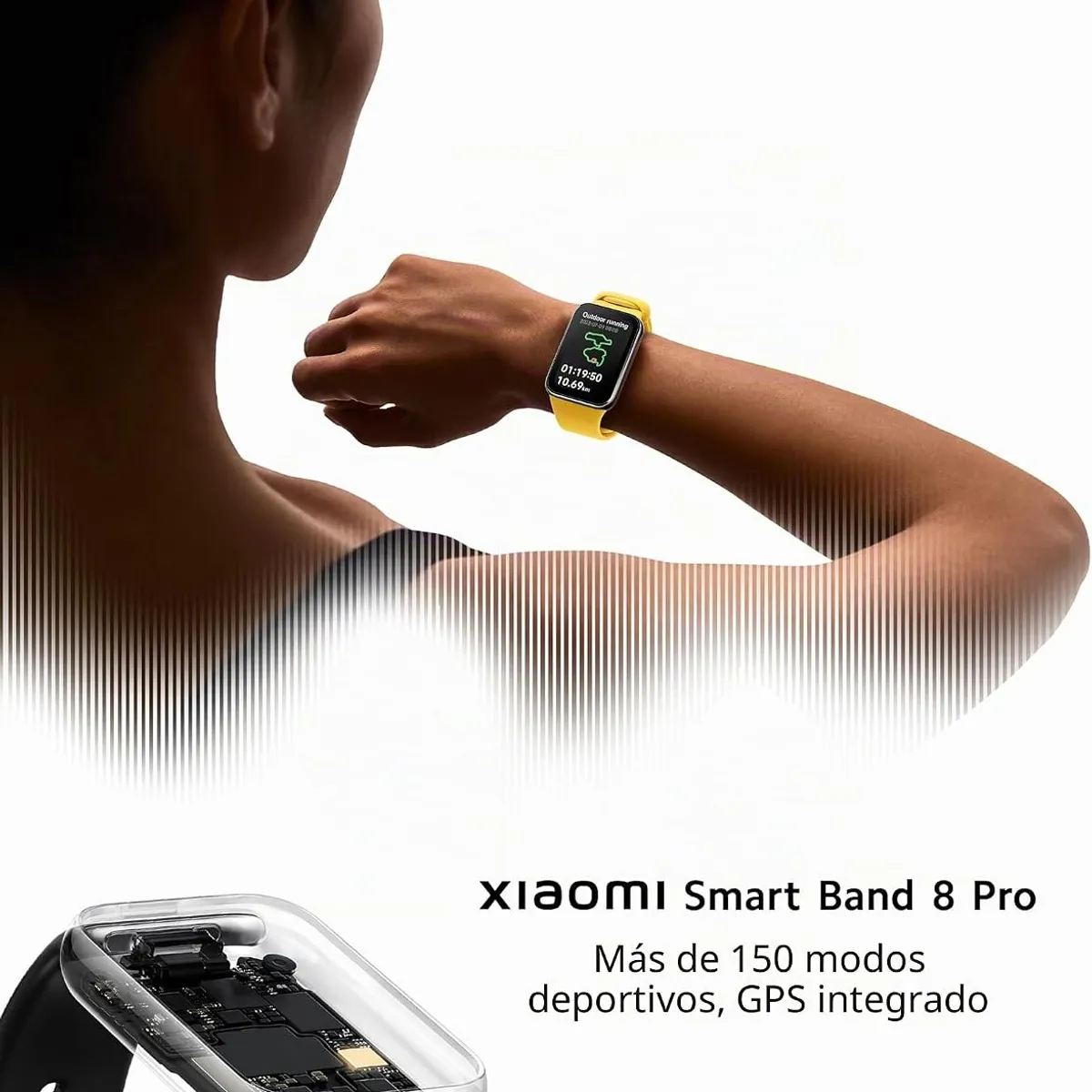 XIAOMI - XIAOMI SMART BAND 8 PRO COLOR NEGRO