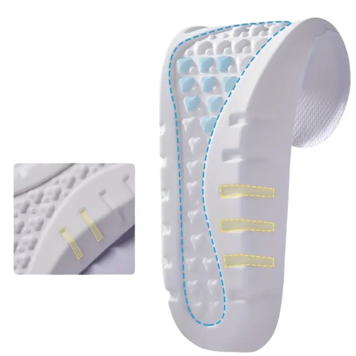 GENERICO - Plantilla deportiva de goma extra suave para alto impacto memory foam