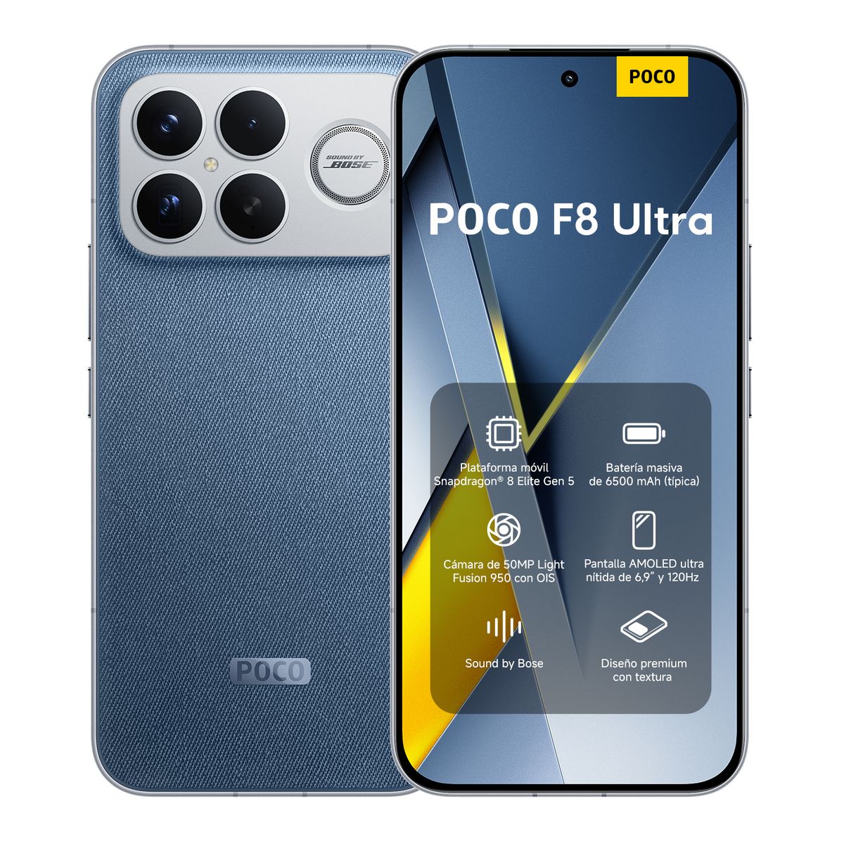 POCO F8 Ultra Azul Mezclilla 16 GB+512 GB, marca XIAOMI - Foto Principal