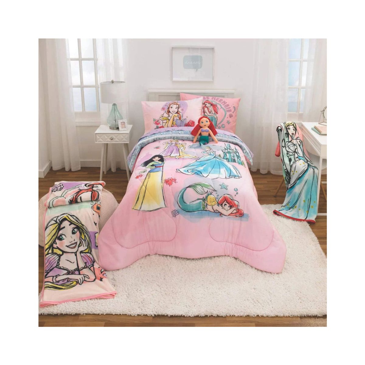 DISNEY BABY - Juego de Sabanas de Cuentos de Hadas Princesas Disney
