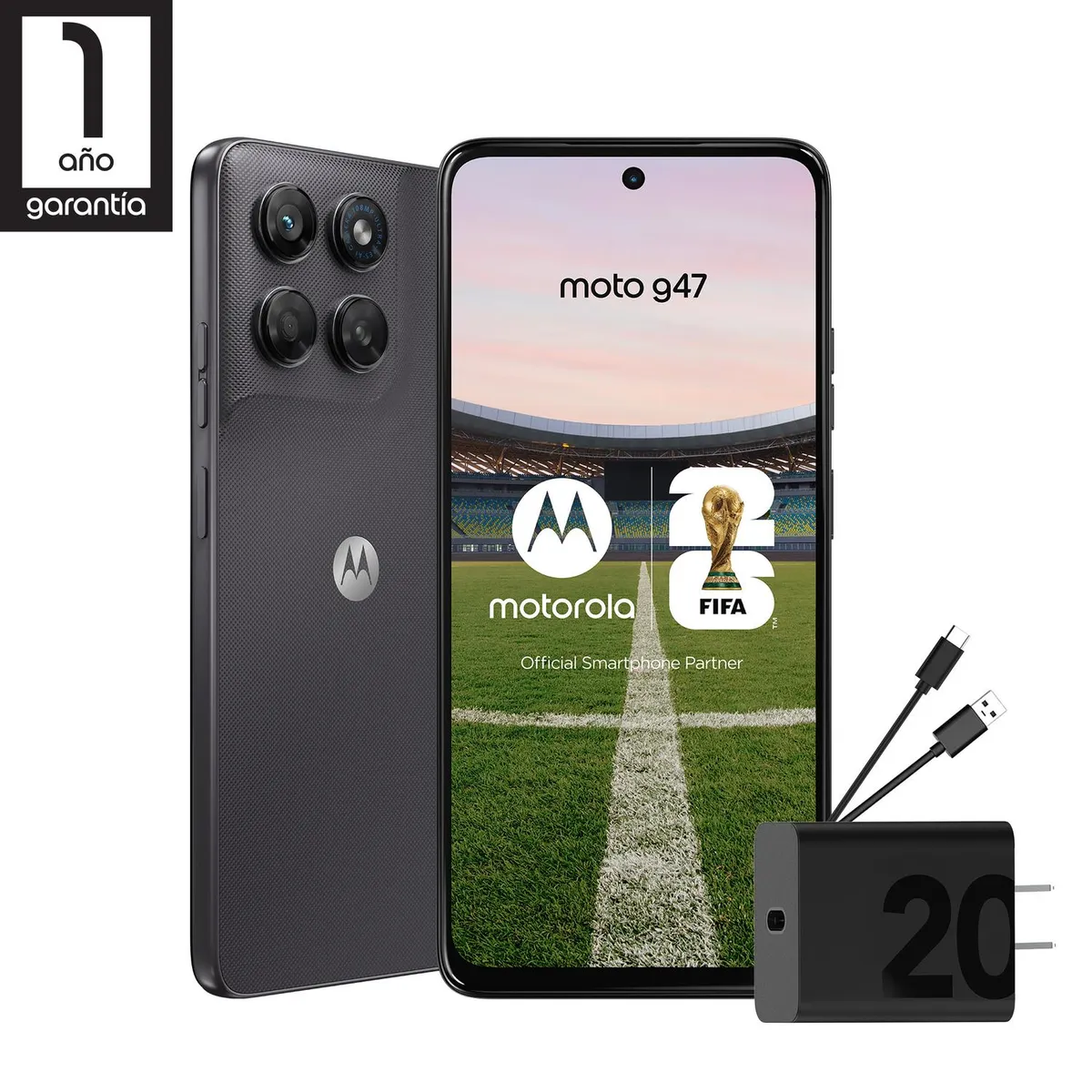 MOTOROLA - Moto G47 4GB/128GB Gris
