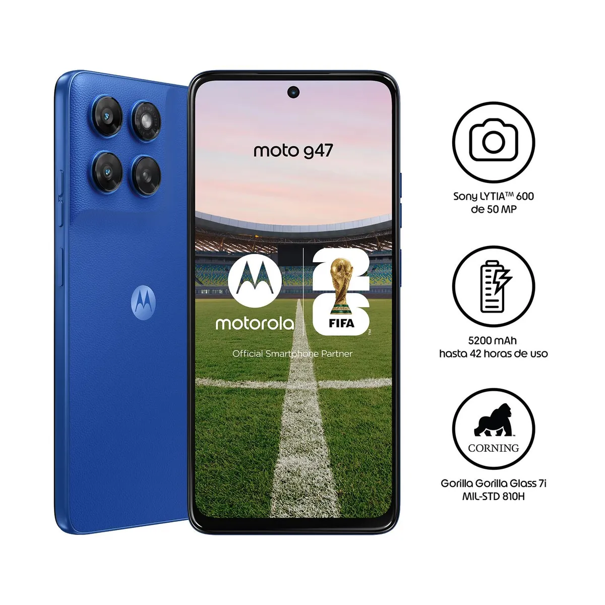 MOTOROLA - Moto G47 4GB128GB Azul