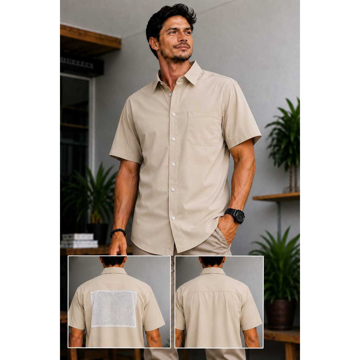 GENERICO - CAMISA CASUAL PARA VARON