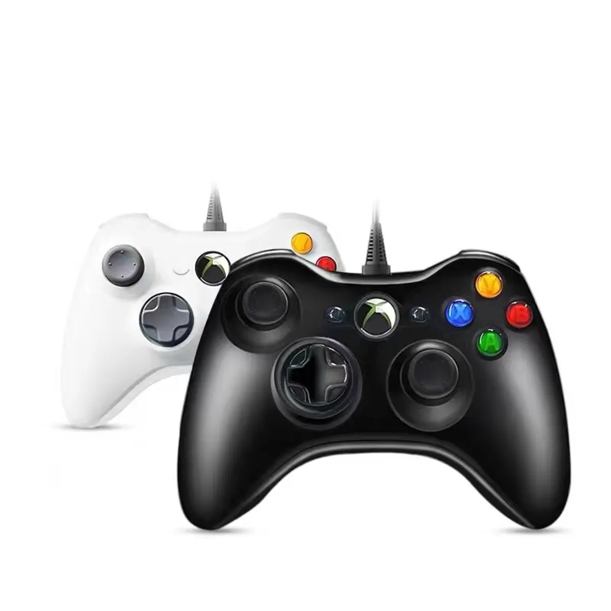 MICROSOFT - Mando para Xbox 360 con cable, alta calidad Negro Reacondicionado
