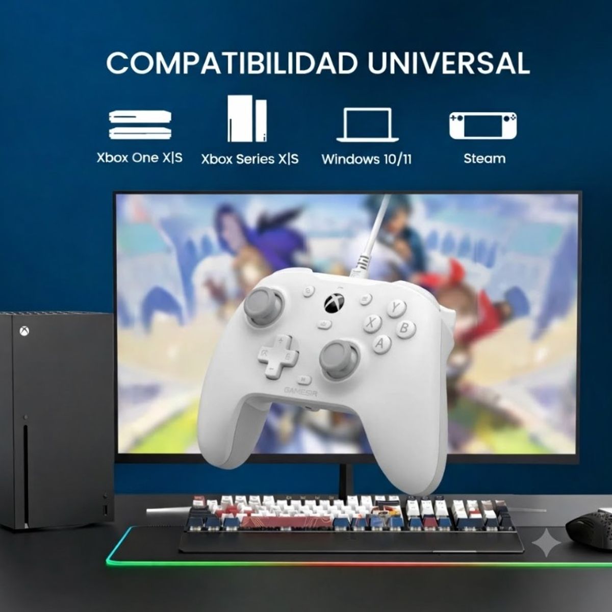 GAMESIR - Gamesir G7 HE Blanco Mando para Xbox y PC