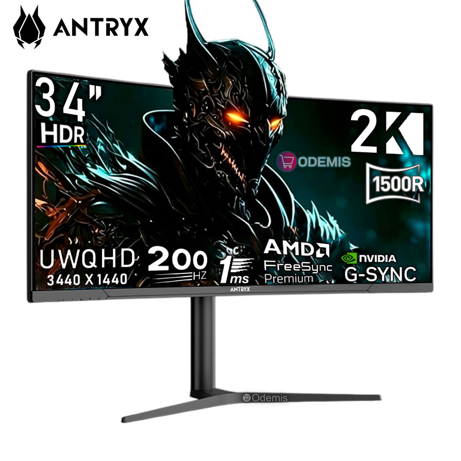 Monitor Gamer Curvo Antryx Xtreme Vision CV3420WQ 34 UWQHD VA 200Hz 1ms UltraWide RGB