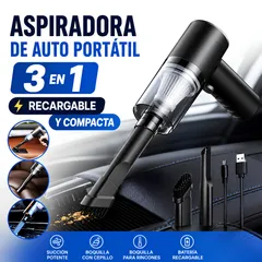 Aspiradora de Mano 2 en 1 Inalámbrica Recargable Hogar y Auto GENERICO |  Falabella Perú