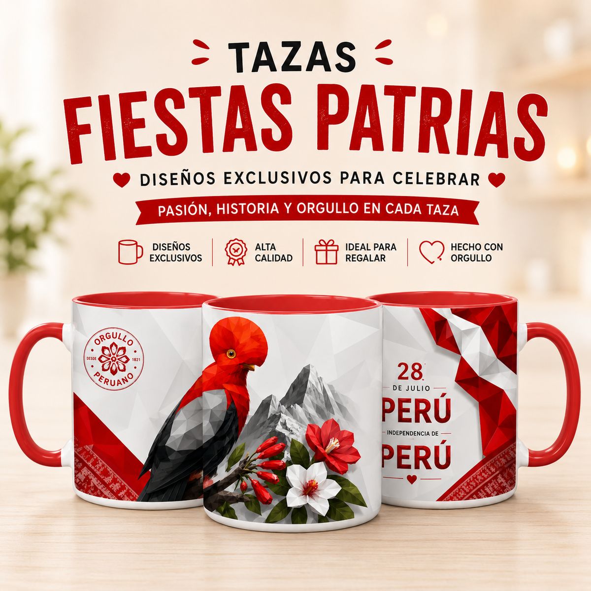 GENERICO - TAZA  FIESTAS PATRIAS - DIA DE LA INDEPENDENCIA