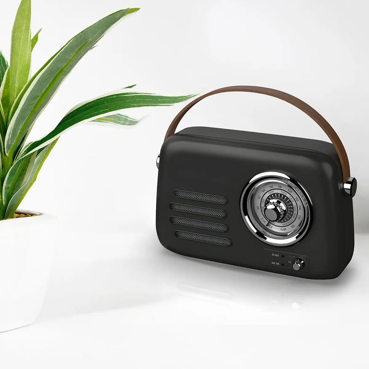 RICHARDS - Radio bluetooth Vintage Richards FB-R303BLK AM/FM/USB, negro
