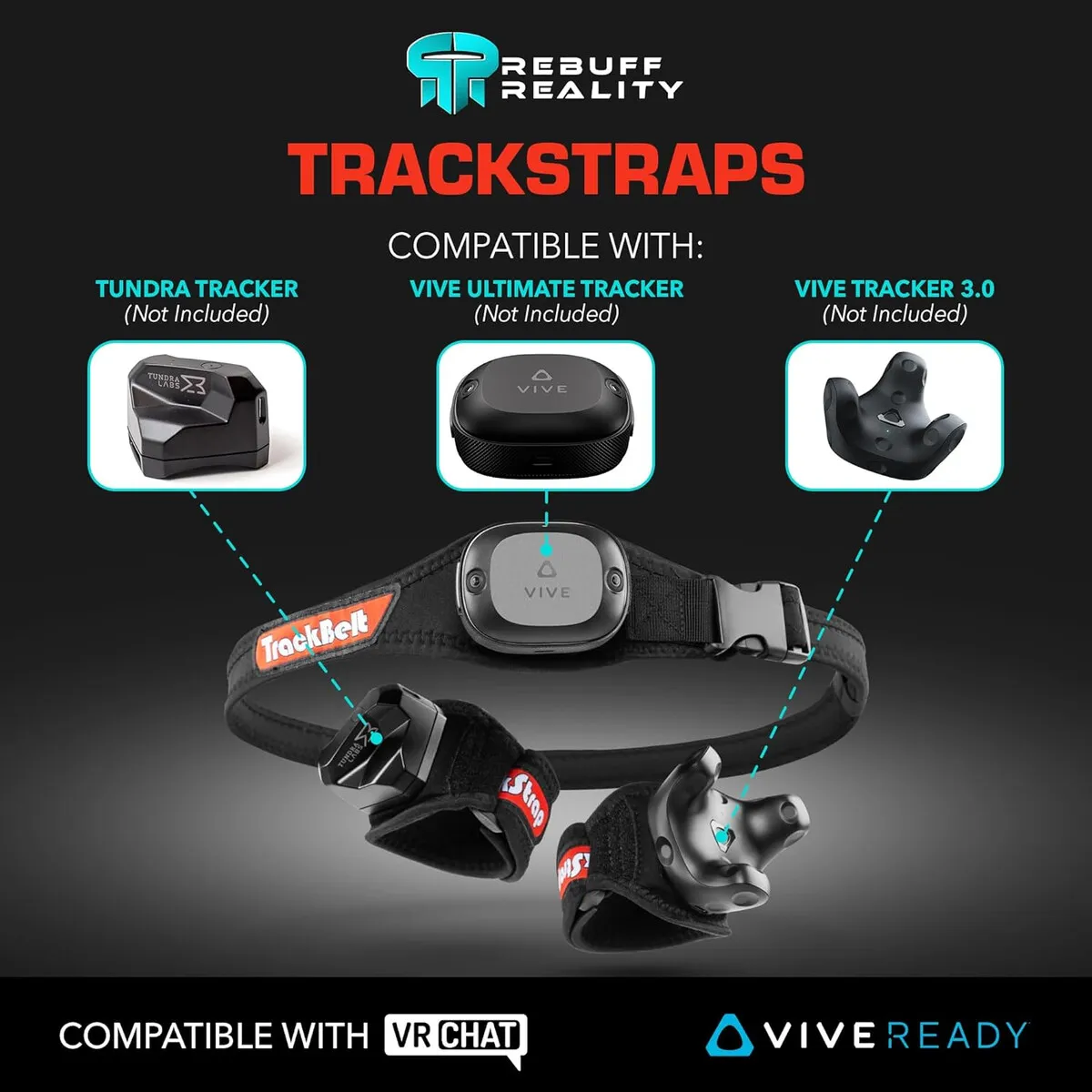 REALITY - Trackstraps Rebuff Reality Ajustables para Vive Tracker VR