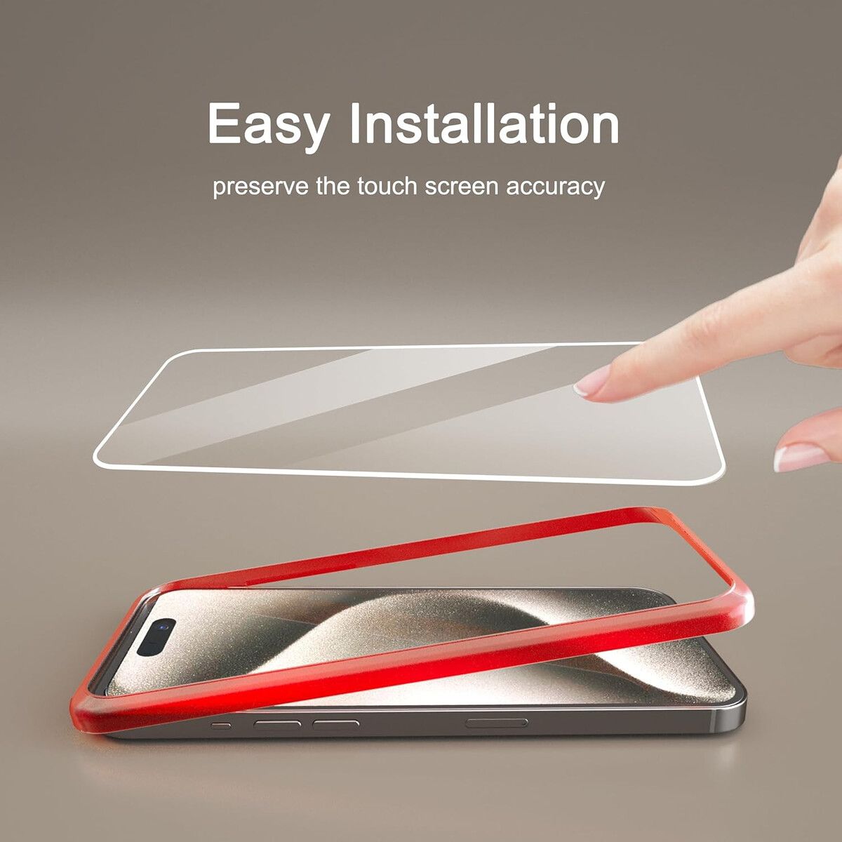 GENERICO - Protector Pantalla Vidrio Ailun iPhone 15 6.1 3 Pack Lente