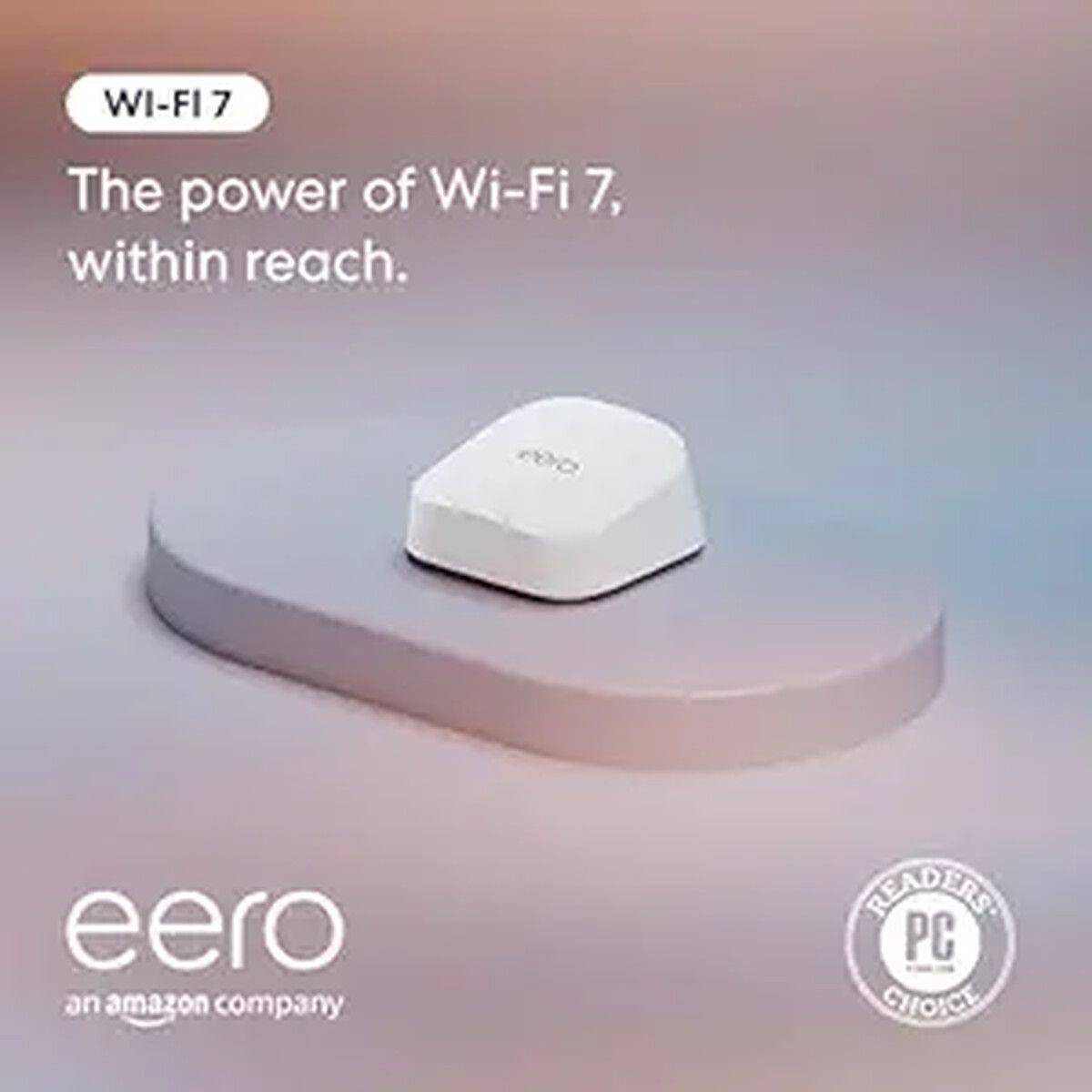 AMAZON - Router Mesh WiFi 7 Amazon eero 7 Dual Band 2.5Gbps 2000ft