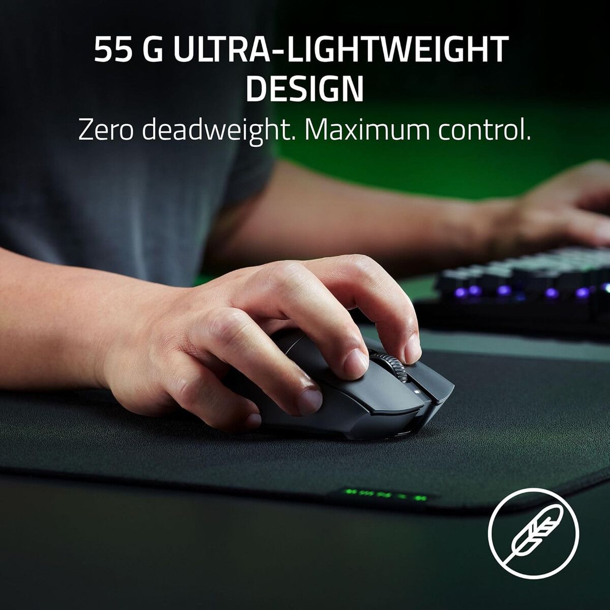 RAZER - Mouse Gamer Razer DeathAdder V3 HyperSpeed Inalambrico 55g