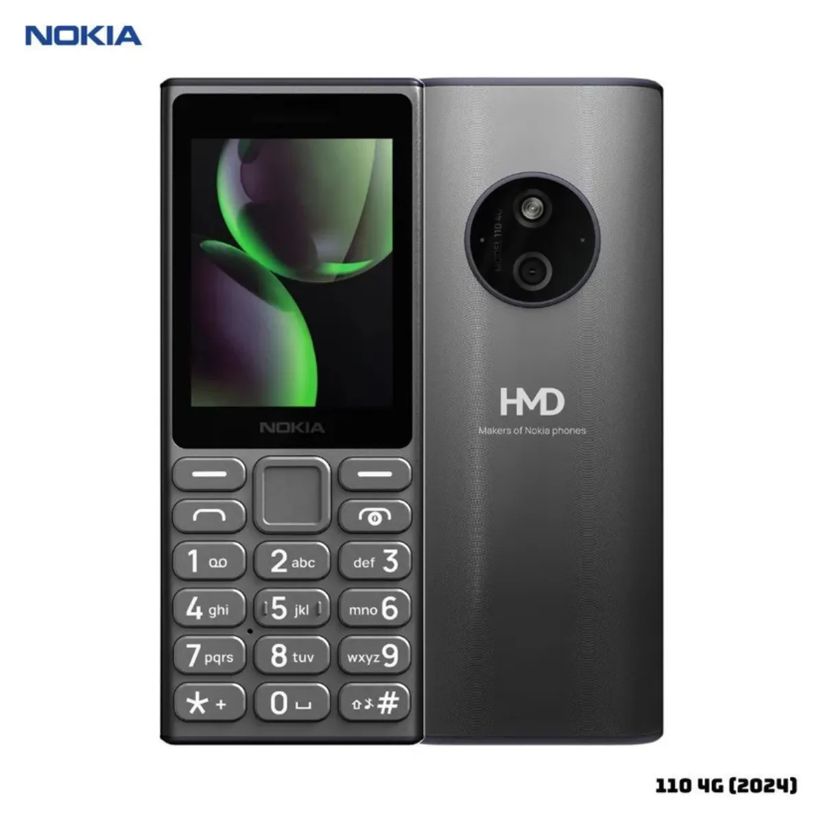 Celular Nokia 110 4G Dual SIM Gris - Pantalla 2.4" y Batería de Larga Duración, marca Nokia - Foto 2