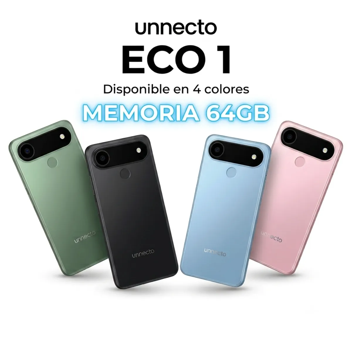 UNNECTO - Celular Unnecto ECO 1 64GB 4GB RAM Android 16 Cámara 50MP.