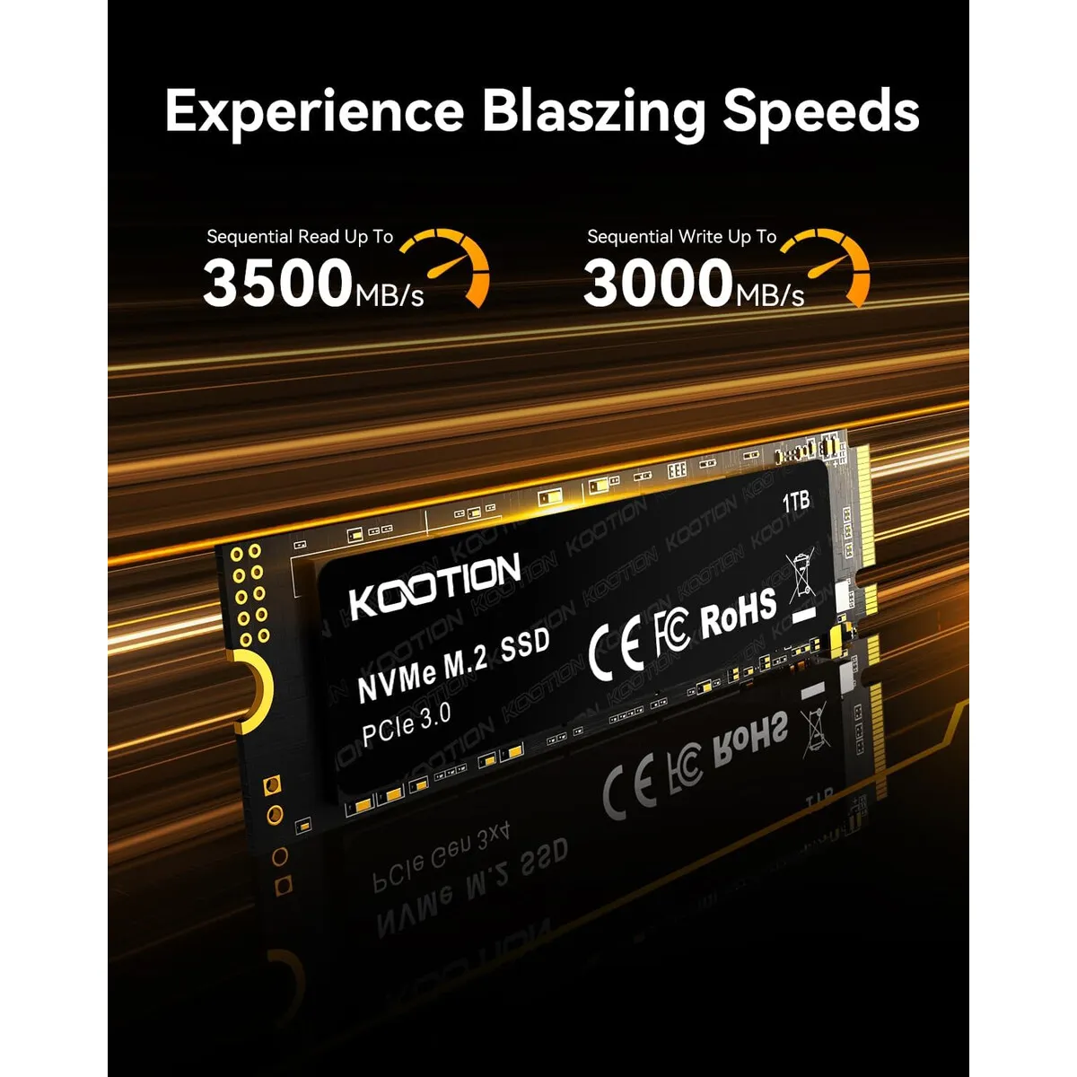 GENERICO - SSD Interno KOOTION 1TB NVMe M.2 2280 PCIe 3.0