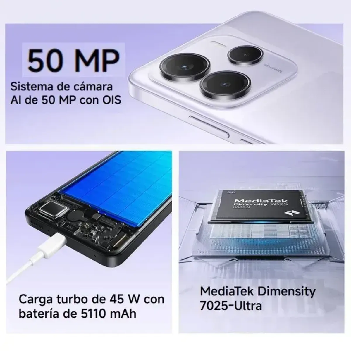 XIAOMI - Celular Redmi Note 14 5G con NFC 6+128GB 24094RAD4G