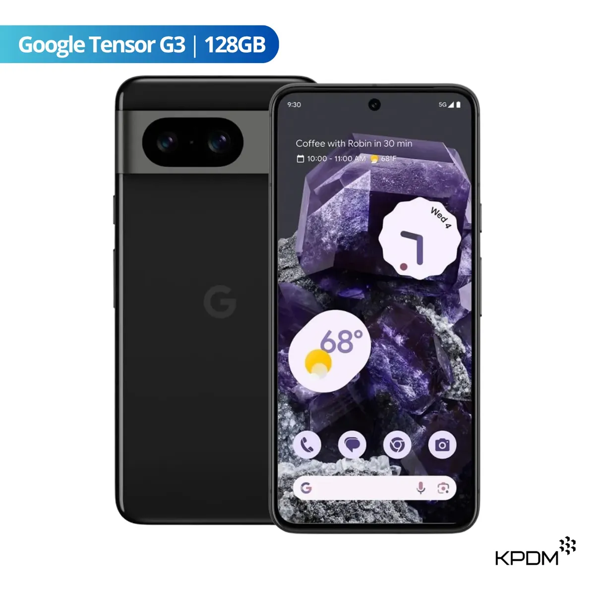 GOOGLE - Google Pixel 8 128GB + 8GB RAM Obsidiana Reacondicionado Grado A