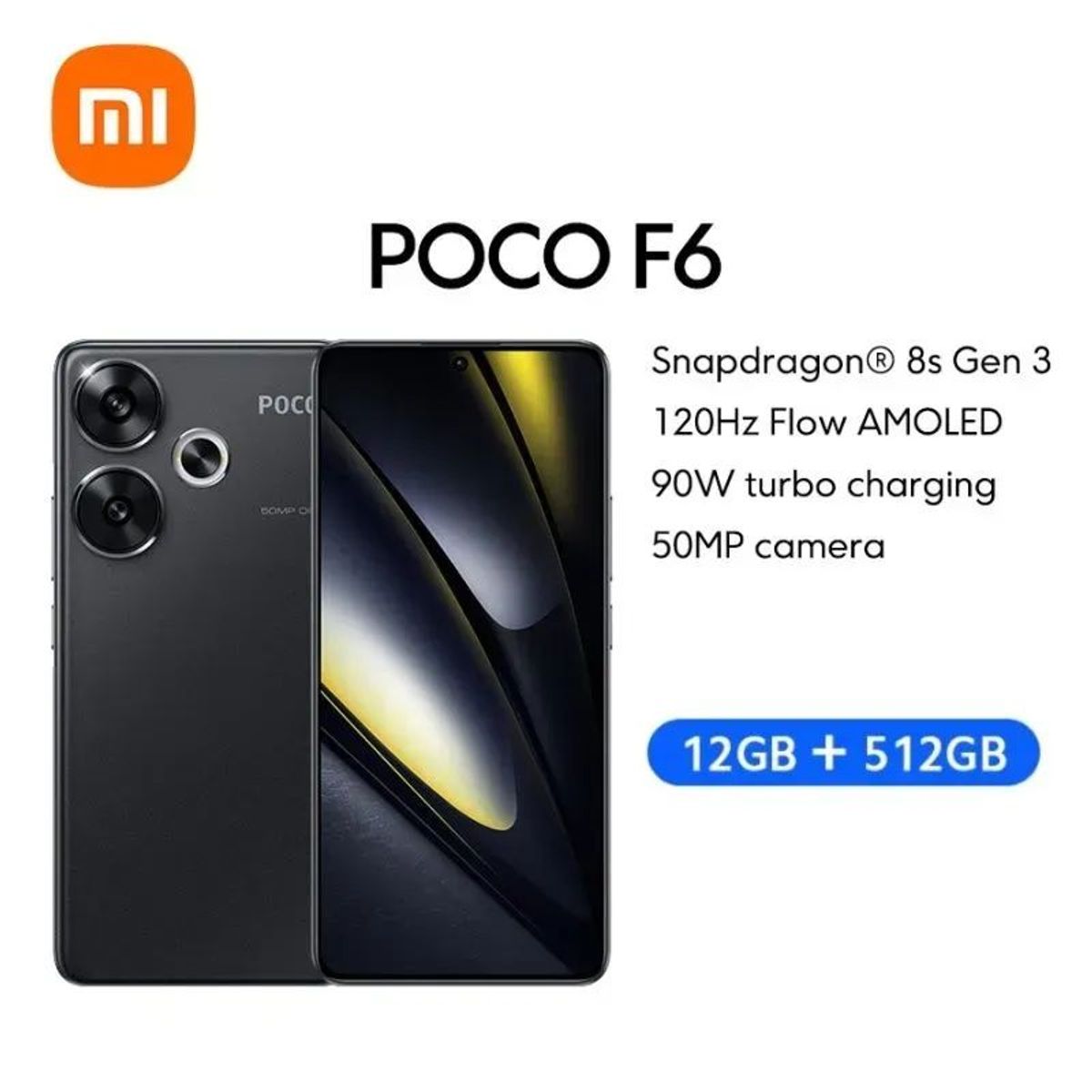 XIAOMI - Celular POCO F6 5G 12+512GB con NFC 24069PC21G
