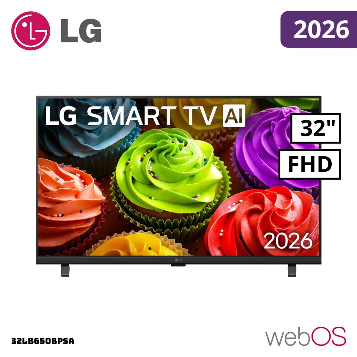 LG - TELEVISOR LG 32 SMART TV WEBOS HUB FHD LED 2026 - 32LB650BPSA