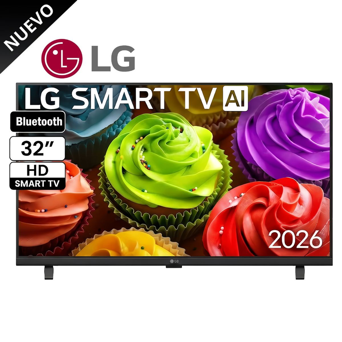 LG - Televisor LG Smart TV 32 HD 32LB650BPSA con webOS y AI ThinQ