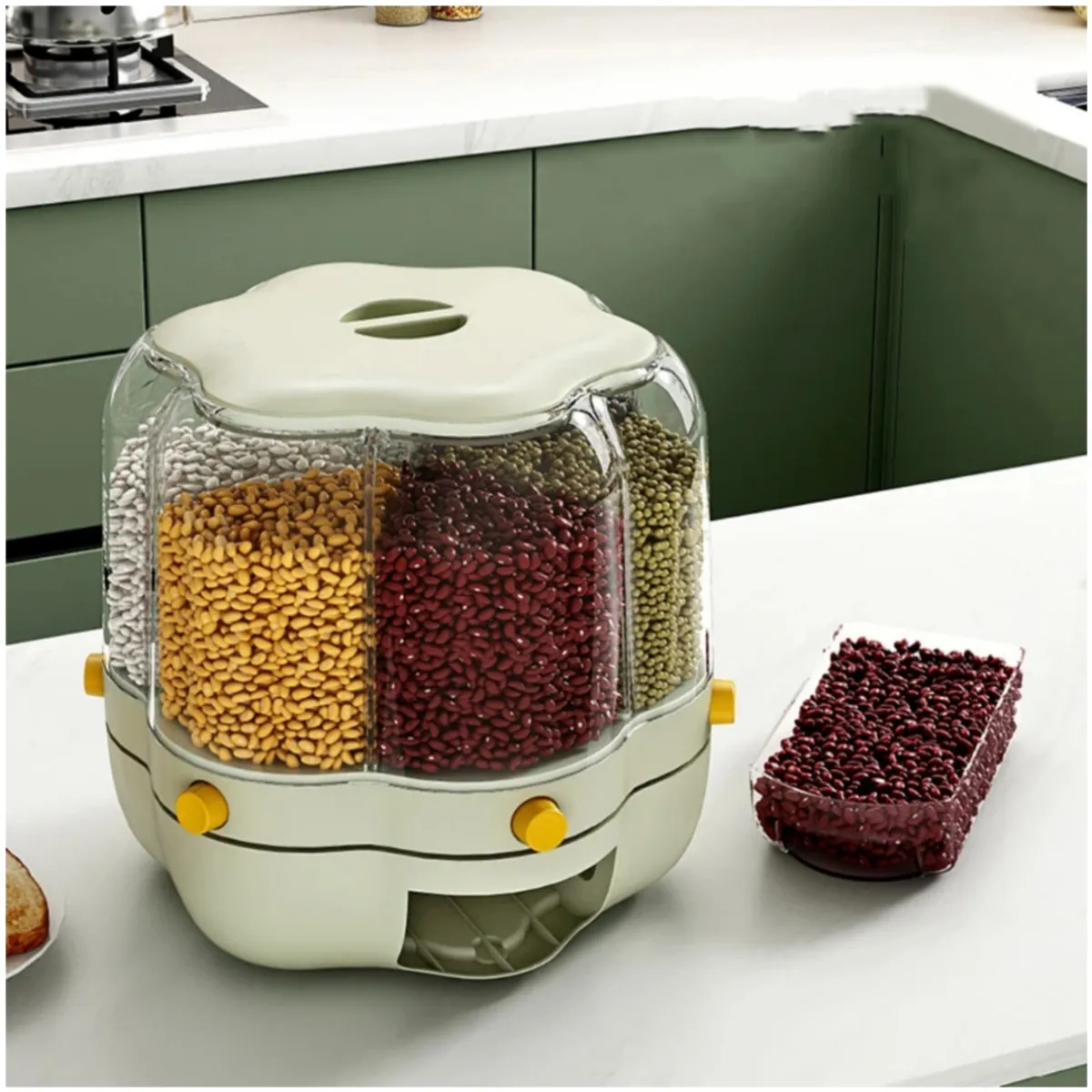 GENERICO - dispensador de menestra cereales 7KG - verde