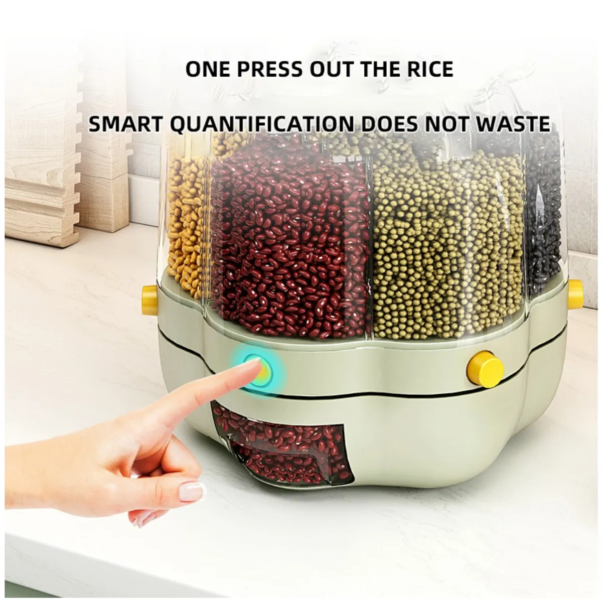 GENERICO - dispensador de menestra cereales 7KG - verde