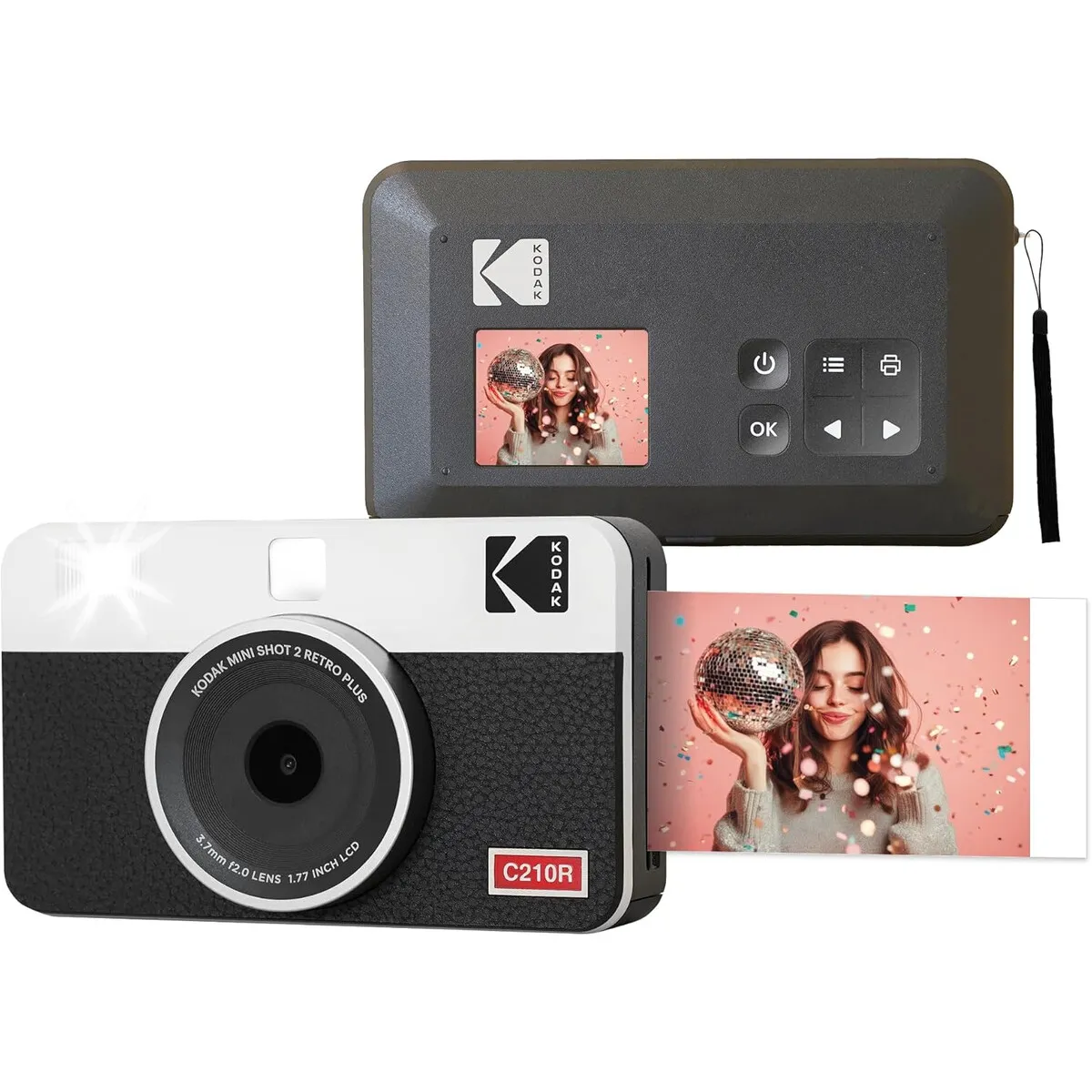 Camara Instantanea Kodak Mini Shot 2 Retro C210R 4PASS Bluetooth KODAK ...