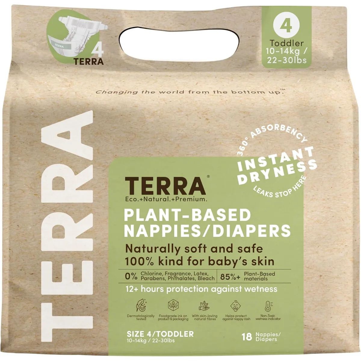 TERRA - Paaales Terra Talla 4 85 PlantBased Ultra Suaves 1014kg