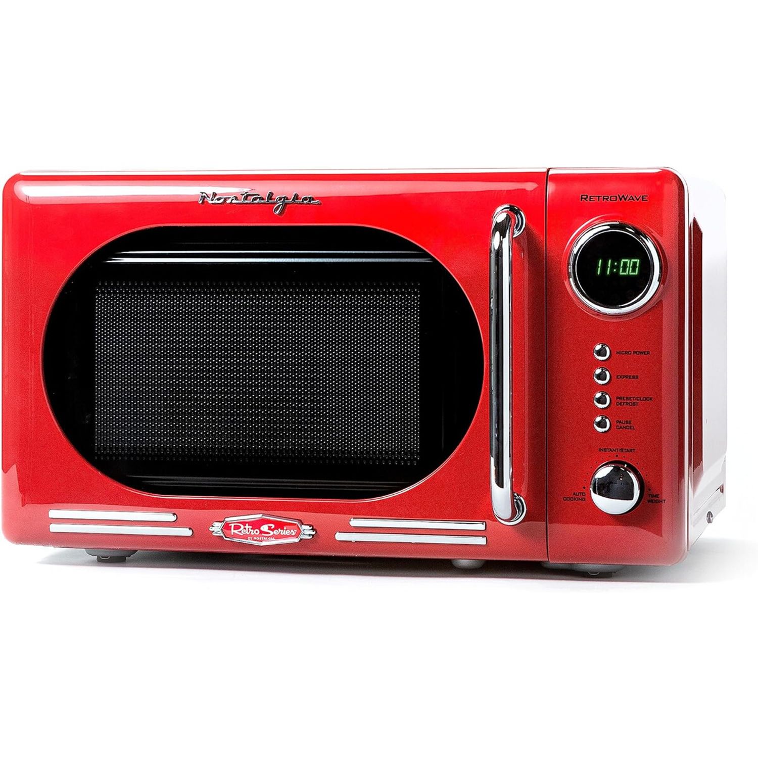 Microondas Nostalgia Retro 0.7 Pies 700W Rojo