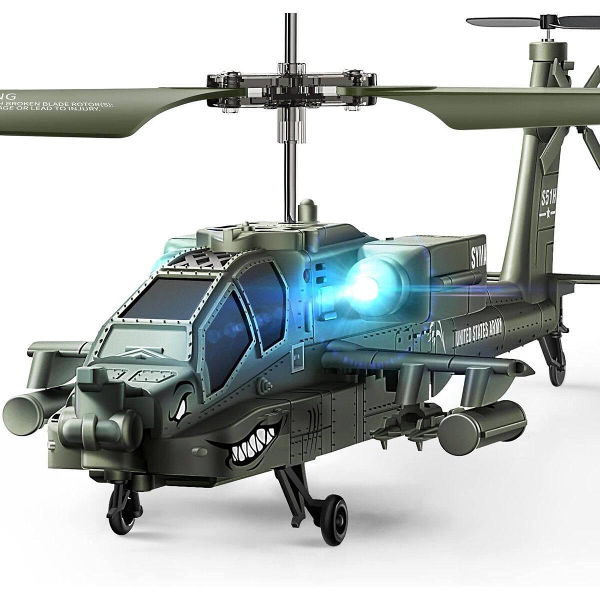 SYMA - Helicaptero RC SYMA S51H 2.4GHz Militar 22cm