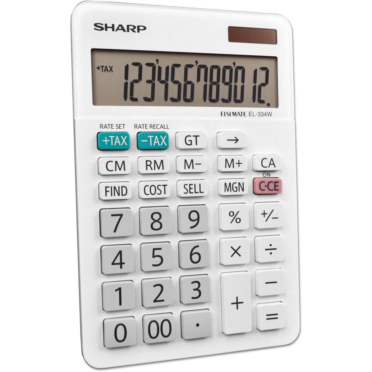 SHARP - Calculadora Sharp EL334WB LCD Blanca 6.6x4.4cm
