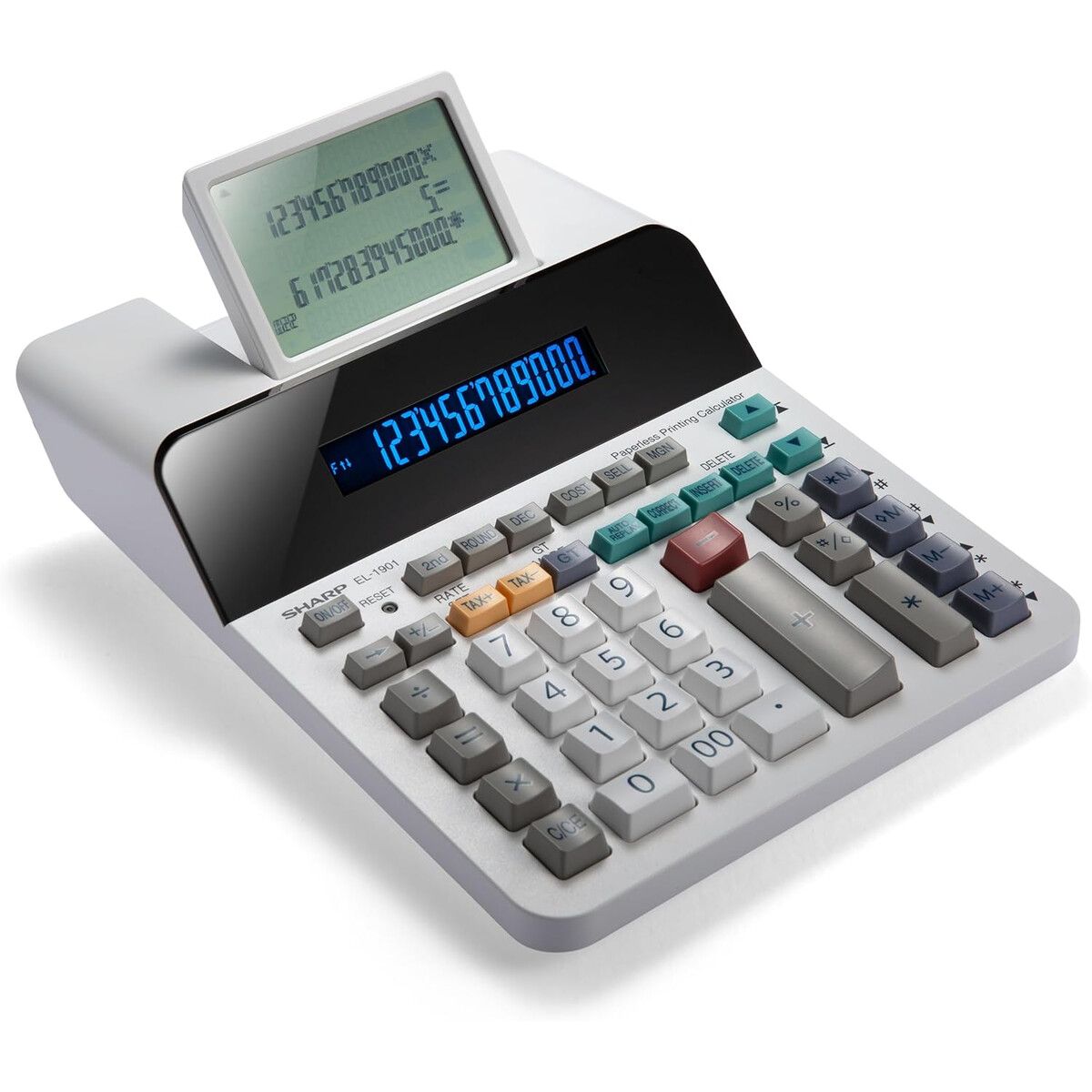 SHARP - Calculadora Sharp EL1901 Sin Papel LCD 4 300 Registros